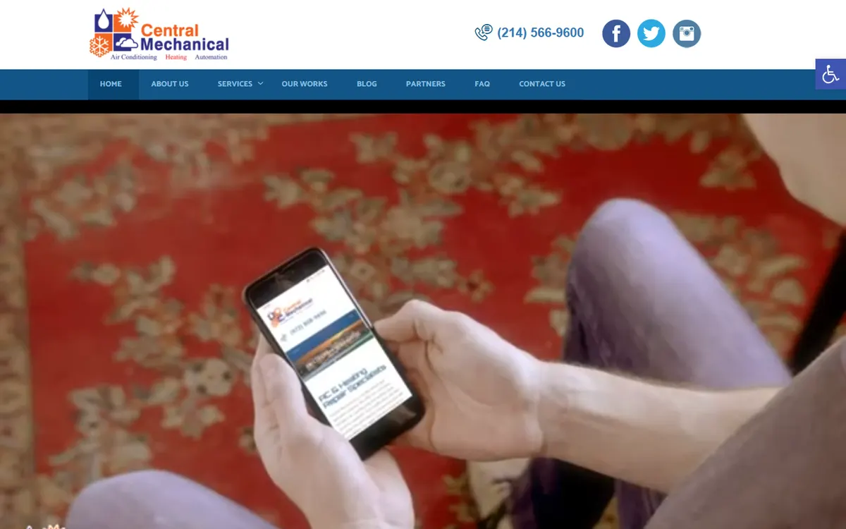 Central Mechanical website