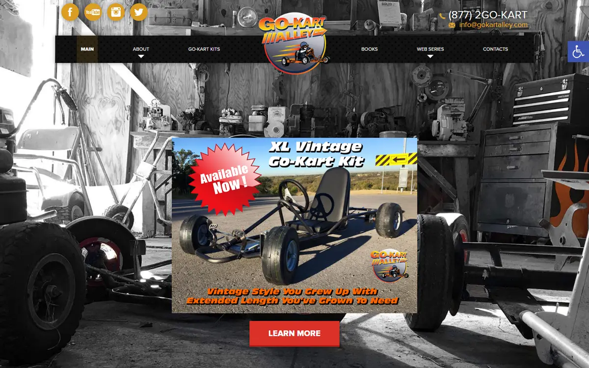 Go-Kart Alley website